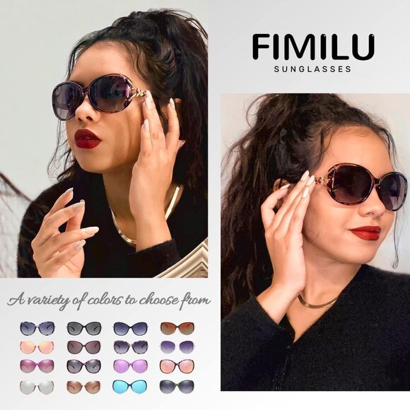 Women\'s Trendy Shades Eyes Protection Light Blue Frame Polarized Sunglasses main image 4